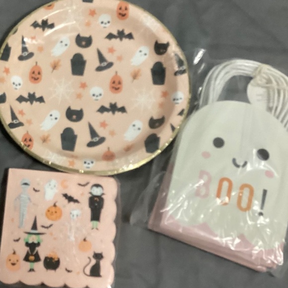 My Mind’s Eye Orange & Pink Halloween Party Supplies-NIP - Picture 2 of 2